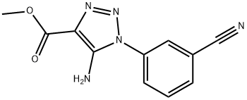 methyl 5-amino-1-(3-cyanophenyl)-1H-1,2,3-triazole-4-carboxylate Struktur