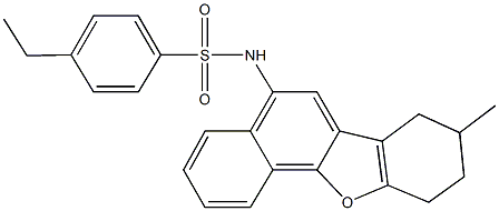 4-ethyl-N-(8-methyl-7,8,9,10-tetrahydronaphtho[1,2-b][1]benzofuran-5-yl)benzenesulfonamide Struktur