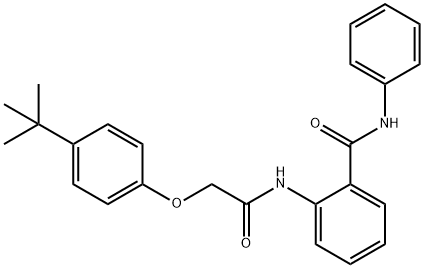 2-{[(4-tert-butylphenoxy)acetyl]amino}-N-phenylbenzamide Struktur