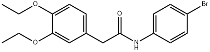 N-(4-bromophenyl)-2-(3,4-diethoxyphenyl)acetamide Struktur