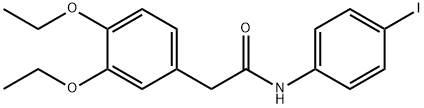 2-(3,4-diethoxyphenyl)-N-(4-iodophenyl)acetamide Struktur