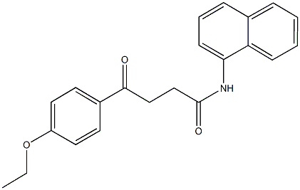 4-(4-ethoxyphenyl)-N-(1-naphthyl)-4-oxobutanamide Struktur