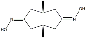 3a,6a-dimethyltetrahydro-2,5(1H,3H)-pentalenedione dioxime Struktur