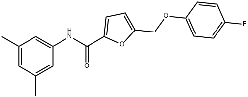 N-(3,5-dimethylphenyl)-5-[(4-fluorophenoxy)methyl]-2-furamide Struktur