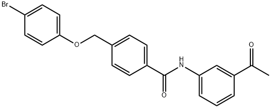 N-(3-acetylphenyl)-4-[(4-bromophenoxy)methyl]benzamide Struktur