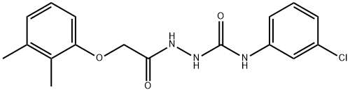 N-(3-chlorophenyl)-2-[(2,3-dimethylphenoxy)acetyl]hydrazinecarboxamide Struktur