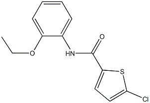 5-chloro-N-(2-ethoxyphenyl)-2-thiophenecarboxamide Struktur