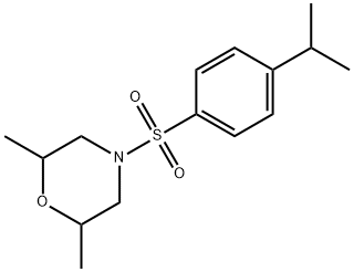 4-[(4-isopropylphenyl)sulfonyl]-2,6-dimethylmorpholine Struktur