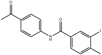 N-(4-acetylphenyl)-3-iodo-4-methylbenzamide Struktur