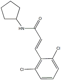 N-cyclopentyl-3-(2,6-dichlorophenyl)acrylamide Struktur