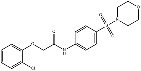 2-(2-chlorophenoxy)-N-[4-(4-morpholinylsulfonyl)phenyl]acetamide Struktur