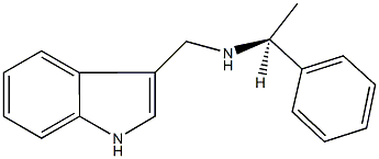 N-(1H-indol-3-ylmethyl)-N-(1-phenylethyl)amine Struktur