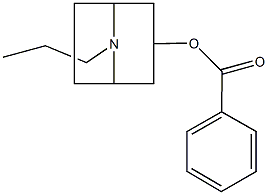 8-propyl-8-azabicyclo[3.2.1]oct-3-yl benzoate Struktur