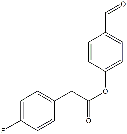 4-formylphenyl (4-fluorophenyl)acetate Struktur