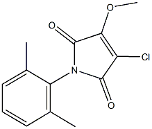 3-chloro-1-(2,6-dimethylphenyl)-4-methoxy-1H-pyrrole-2,5-dione Struktur