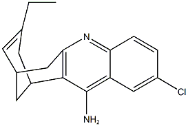 6-chloro-15-ethyl-10-azatetracyclo[11.3.1.0~2,11~.0~4,9~]heptadeca-2(11),3,5,7,9,14-hexaen-3-ylamine Struktur