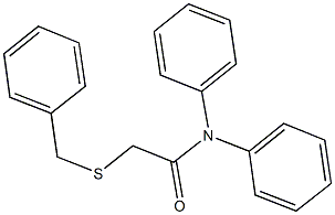 2-(benzylsulfanyl)-N,N-diphenylacetamide Struktur