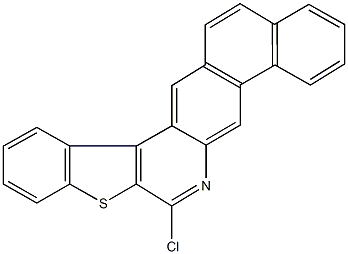 7-chloro[1]benzothieno[2,3-c]naphtho[2,1-g]quinoline Struktur