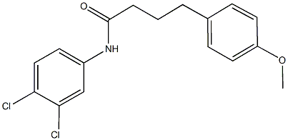 N-(3,4-dichlorophenyl)-4-(4-methoxyphenyl)butanamide Struktur