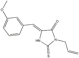 3-allyl-5-(3-methoxybenzylidene)-2-thioxo-4-imidazolidinone Struktur