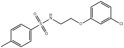 N-[2-(3-chlorophenoxy)ethyl]-4-methylbenzenesulfonamide Struktur