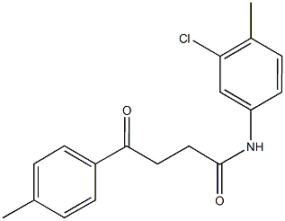 N-(3-chloro-4-methylphenyl)-4-(4-methylphenyl)-4-oxobutanamide Struktur