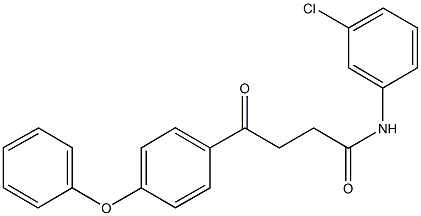 N-(3-chlorophenyl)-4-oxo-4-(4-phenoxyphenyl)butanamide Struktur