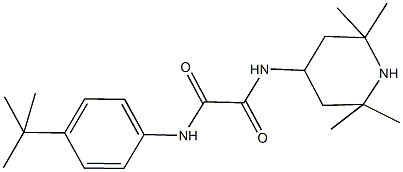 N~1~-(4-tert-butylphenyl)-N~2~-(2,2,6,6-tetramethyl-4-piperidinyl)ethanediamide Struktur