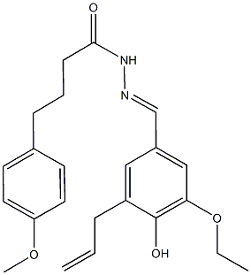 N'-(3-allyl-5-ethoxy-4-hydroxybenzylidene)-4-(4-methoxyphenyl)butanohydrazide Struktur