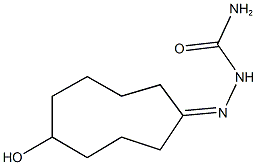 5-hydroxycyclononanone semicarbazone Struktur