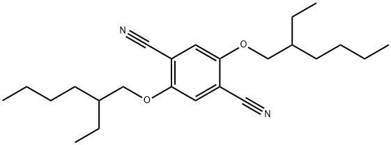 2,5-bis[(2-ethylhexyl)oxy]terephthalonitrile Struktur