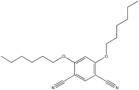 4,6-bis(hexyloxy)isophthalonitrile Struktur