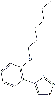 4-[2-(hexyloxy)phenyl]-1,2,3-thiadiazole Struktur