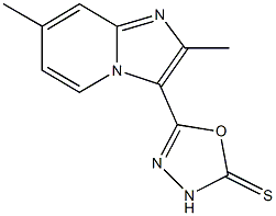 5-(2,7-dimethylimidazo[1,2-a]pyridin-3-yl)-1,3,4-oxadiazole-2(3H)-thione Struktur