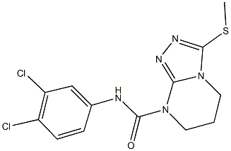 N-(3,4-dichlorophenyl)-3-(methylsulfanyl)-6,7-dihydro[1,2,4]triazolo[4,3-a]pyrimidine-8(5H)-carboxamide Struktur