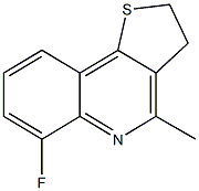 6-fluoro-4-methyl-2,3-dihydrothieno[3,2-c]quinoline Struktur