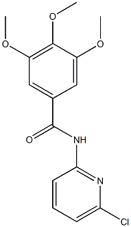 N-(6-chloro-2-pyridinyl)-3,4,5-trimethoxybenzamide Struktur