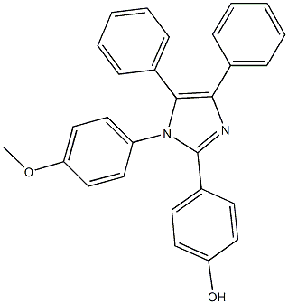 4-[1-(4-methoxyphenyl)-4,5-diphenyl-1H-imidazol-2-yl]phenol Struktur