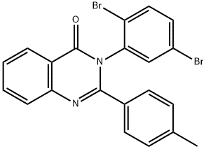 3-(2,5-dibromophenyl)-2-(4-methylphenyl)-4(3H)-quinazolinone Struktur