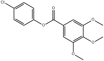 4-chlorophenyl 3,4,5-trimethoxybenzoate Struktur