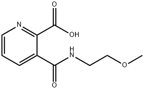 3-{[(2-methoxyethyl)amino]carbonyl}-2-pyridinecarboxylic acid Struktur