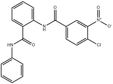 N-[2-(anilinocarbonyl)phenyl]-4-chloro-3-nitrobenzamide Struktur