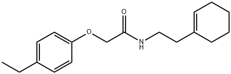 N-[2-(1-cyclohexen-1-yl)ethyl]-2-(4-ethylphenoxy)acetamide Struktur