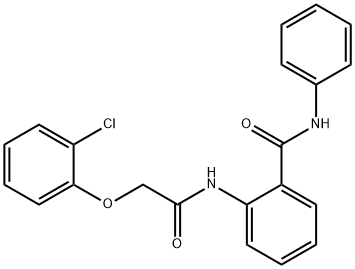 2-{[(2-chlorophenoxy)acetyl]amino}-N-phenylbenzamide Struktur