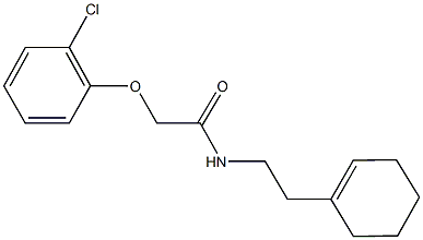 2-(2-chlorophenoxy)-N-[2-(1-cyclohexen-1-yl)ethyl]acetamide Struktur