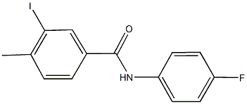 N-(4-fluorophenyl)-3-iodo-4-methylbenzamide Struktur