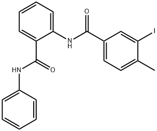 N-[2-(anilinocarbonyl)phenyl]-3-iodo-4-methylbenzamide Struktur