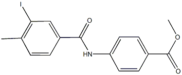 methyl 4-[(3-iodo-4-methylbenzoyl)amino]benzoate Struktur