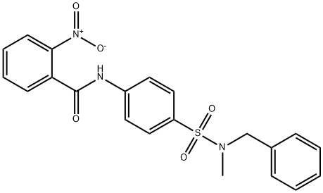 N-(4-{[benzyl(methyl)amino]sulfonyl}phenyl)-2-nitrobenzamide Struktur