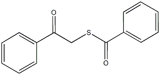 S-(2-oxo-2-phenylethyl) benzenecarbothioate Struktur